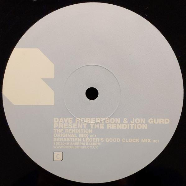 Dave Robertson & Jon Gurd Present  The Rendition - The Rendition | CR2 Records (12C2049) - 4