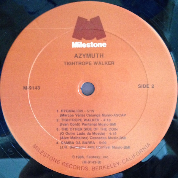 Azymuth - Tightrope Walker | Milestone (M-9143) - 4 Azymuth - Tightrope Walker | Milestone (M-9143) - 4