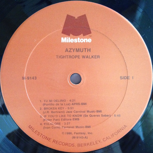 Azymuth - Tightrope Walker | Milestone (M-9143) - 3 Azymuth - Tightrope Walker | Milestone (M-9143) - 3