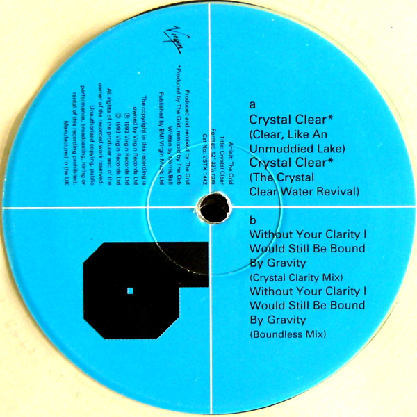 The Grid - Crystal Clear (The Orb Remixes) | Virgin (VSTX 1442) - 3