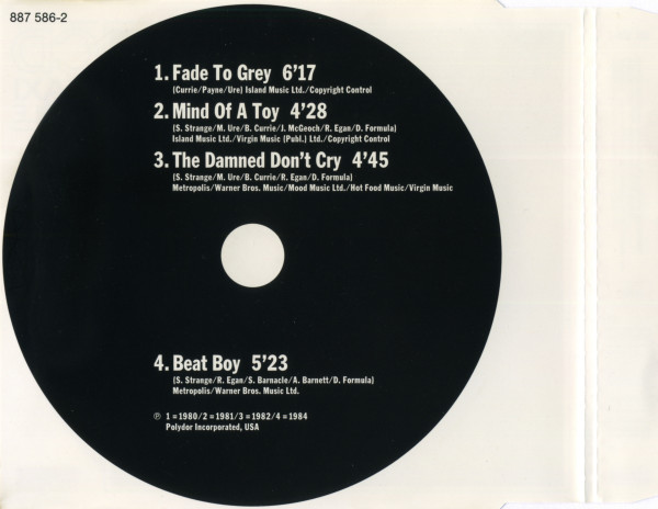 Visage - Fade To Grey | Polydor (887 586-2) - 3