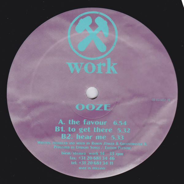 Ooze - The Favour | Work Records (work 14) - main