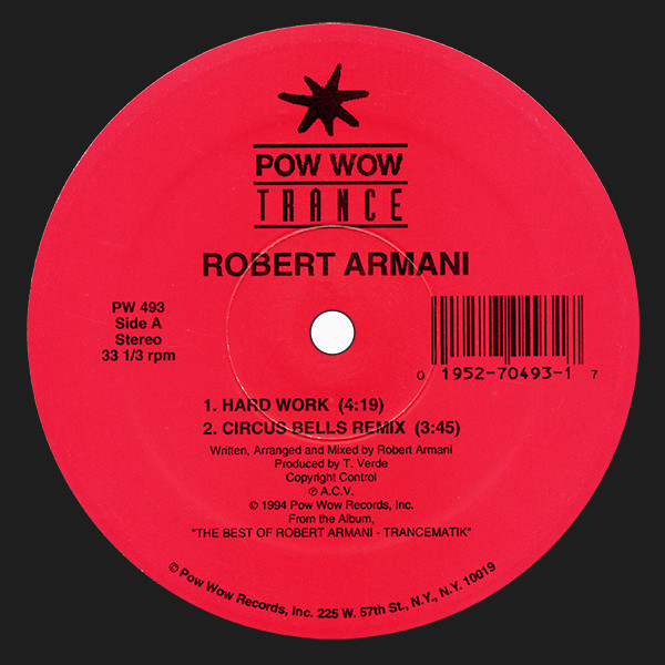 Robert Armani - Hard Work | Pow Wow Trance (PW 493) - main Robert Armani - Hard Work | Pow Wow Trance (PW 493) - main