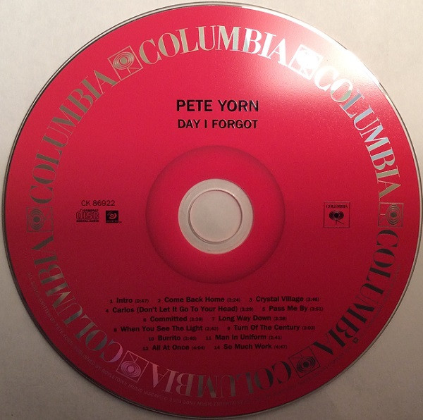 Pete Yorn - Day I Forgot | Columbia (CK 86922) - 3