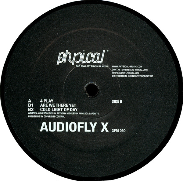 Audiofly X - 4 Play E.P. | Get Physical Music (GPM 060) - main Audiofly X - 4 Play E.P. | Get Physical Music (GPM 060) - main