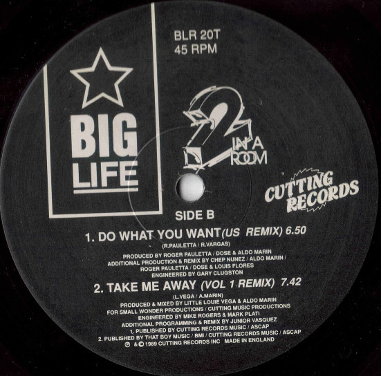 2 In A Room - Do What You Want | Big Life (BLR 20T) - 3 2 In A Room - Do What You Want | Big Life (BLR 20T) - 3