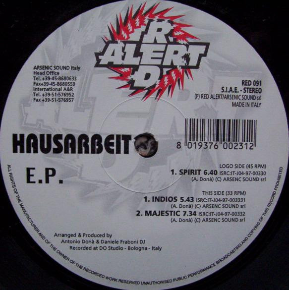 Hausarbeit - E.P. | Red Alert (RED 091) - main