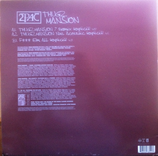 2Pac - Thugz Mansion | Interscope Records (497 854-1) - 2 2Pac - Thugz Mansion | Interscope Records (497 854-1) - 2