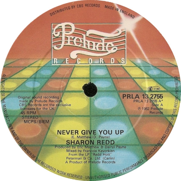 Sharon Redd - Never Give You Up / Beat The Street | Prelude Records (PRLA 13 2755) - main