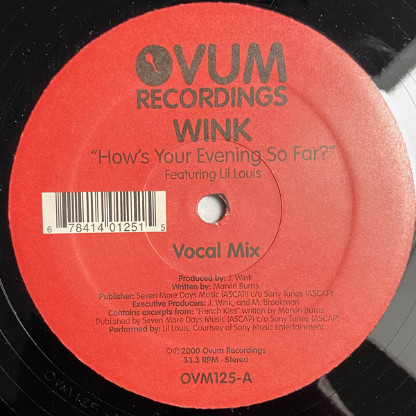 Wink Featuring Lil Louis - How's Your Evening So Far? | Ovum Recordings (OVM125)