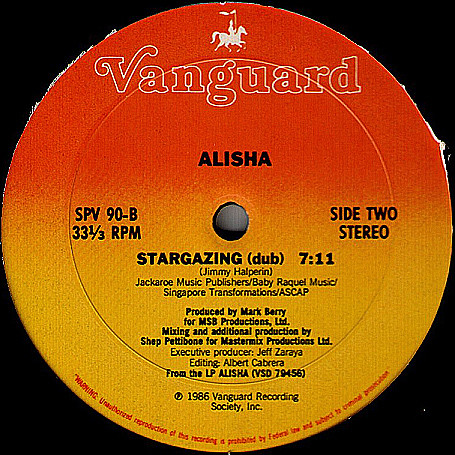 Alisha - Stargazing | Vanguard (SPV 90) - 2