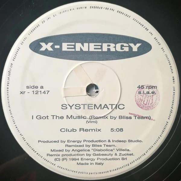 Systematic - I Got The Music (Remix) | X-Energy Records (XR-12147) - 3