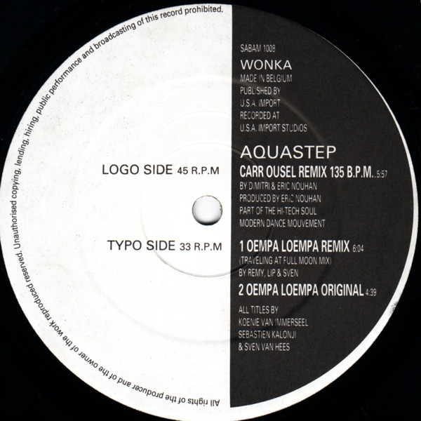Aquastep - Aquastep Remix | Wonka Beats (WONKA 1008) - 3