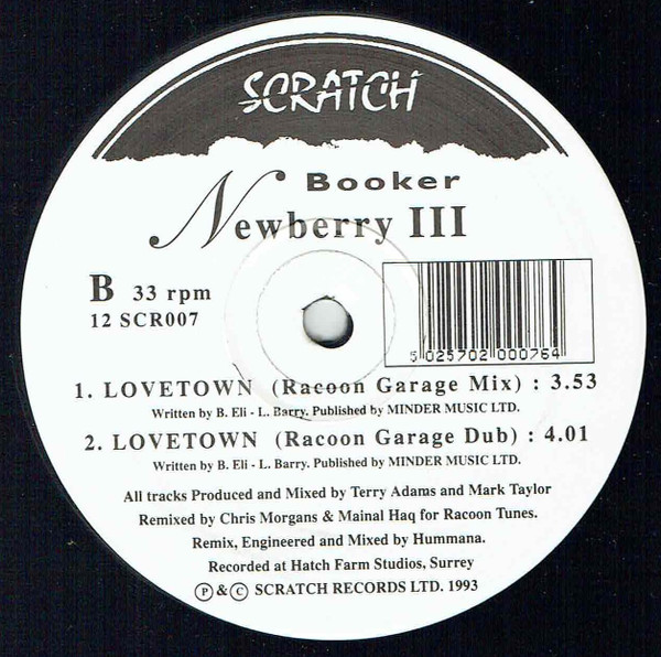 Booker Newberry III - Lovetown (Extended Mix) | Scratch Records (12 SCR007) - 2 Booker Newberry III - Lovetown (Extended Mix) | Scratch Records (12 SCR007) - 2
