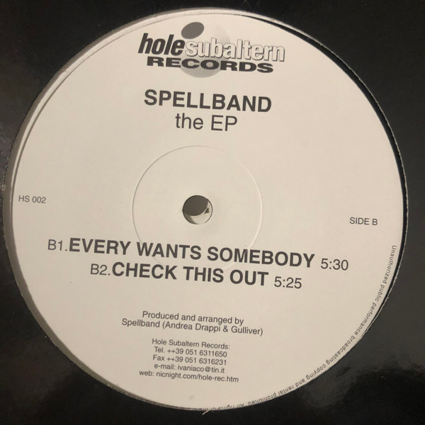 Spellband - The EP | Hole Subaltern (HS 002) - main Spellband - The EP | Hole Subaltern (HS 002) - main