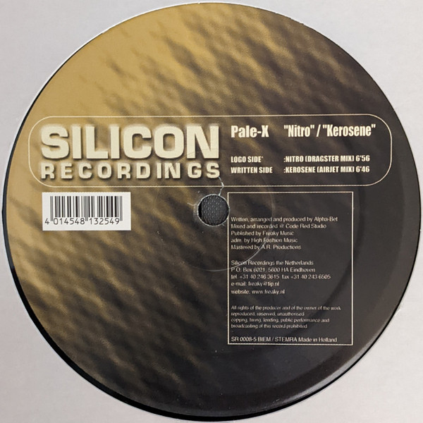Pale-X - Nitro / Kerosene | Silicon Recordings (SR 0008-5) - 4