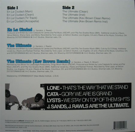 Lone Catalysts - En La Ciudad / The Ultimate | B.U.K.A. Entertainment (BUK 12) - 2