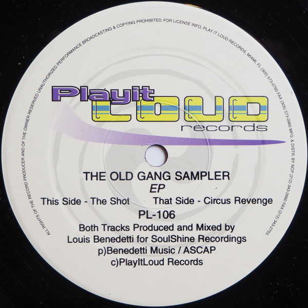 Louis Benedetti - The Old Gang Sampler EP | Play It Loud Records (PL - 106) - main