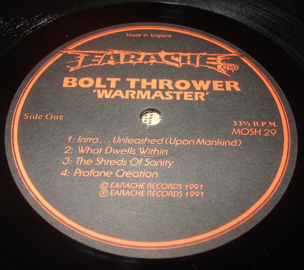 Bolt Thrower - War Master | Earache (MOSH 29) - 4