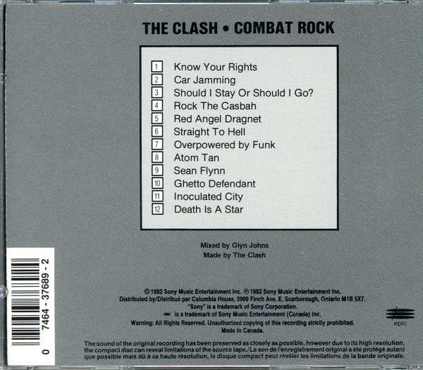 The Clash - Combat Rock | Epic (CEK 37689) - 2 The Clash - Combat Rock | Epic (CEK 37689) - 2