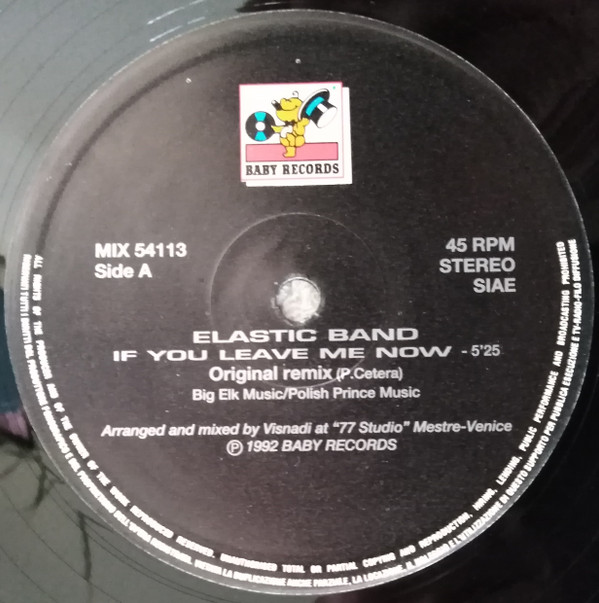 Elastic Band - If You Leave Me Now | Baby Records (MIX 54113) - 3