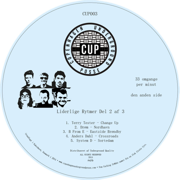 Various - Liderlige Rytmer Del 2 af 3 | Copenhagen Underground Posse (CUP003) - 2 Various - Liderlige Rytmer Del 2 af 3 | Copenhagen Underground Posse (CUP003) - 2