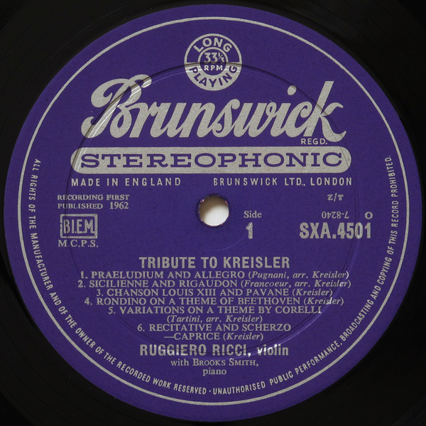 A Tribute To Kreisler
