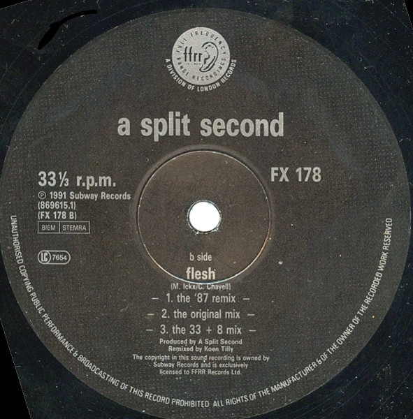 A Split - Second - Flesh (31 Minutes Of Belgium Hardcore Madness) | FFRR (FX 178) - 3