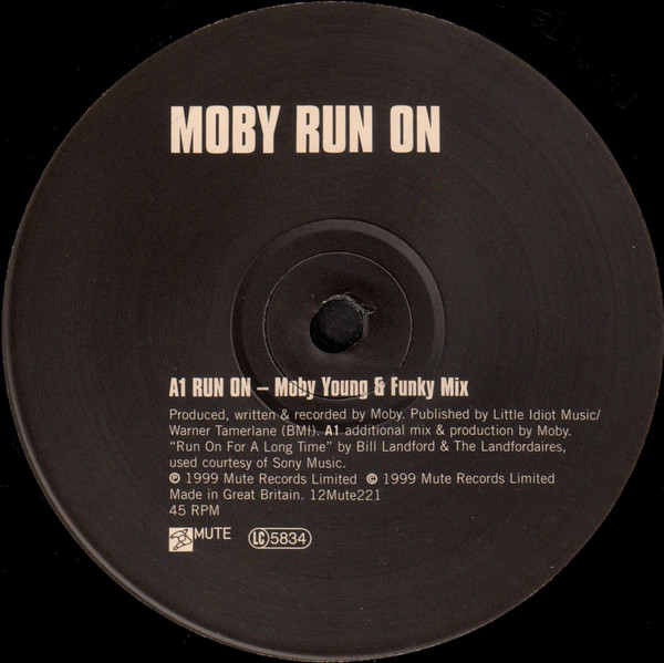 Moby - Run On | Mute (12Mute221) - 3