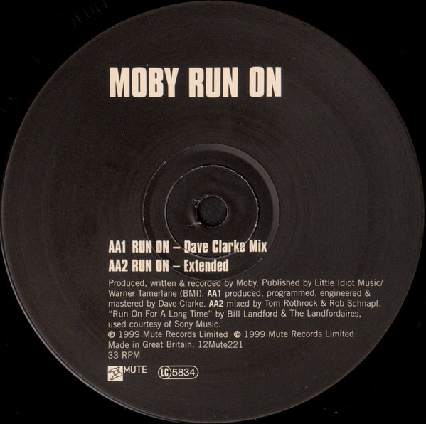 Moby - Run On | Mute (12Mute221) - 4