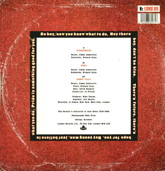 The Communards - Disenchanted | London Records (LONX 89) - 2