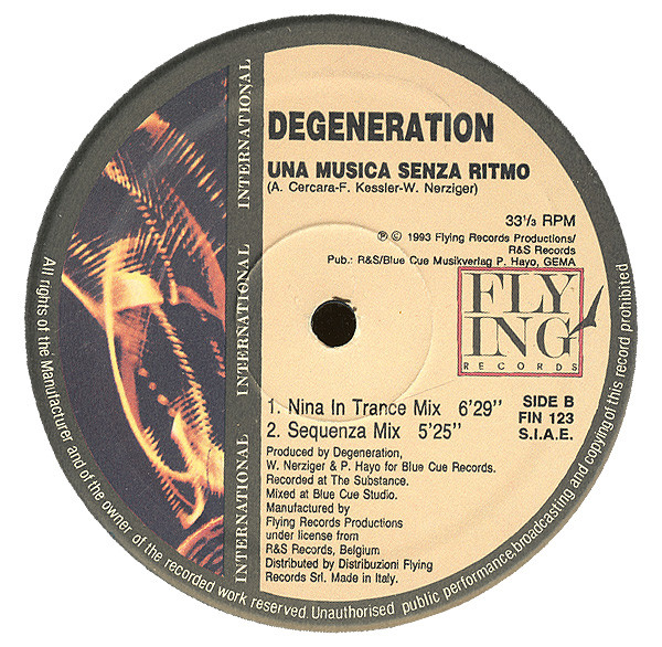 Degeneration - Una Musica Senza Ritmo | Flying International (FIN 123) - 2 Degeneration - Una Musica Senza Ritmo | Flying International (FIN 123) - 2