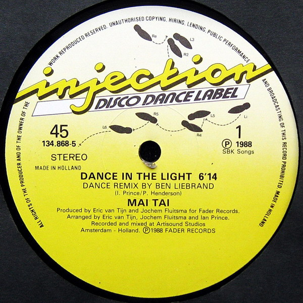 Mai Tai - Dance In The Light | Injection Disco Dance Label (134.868-5) - 3