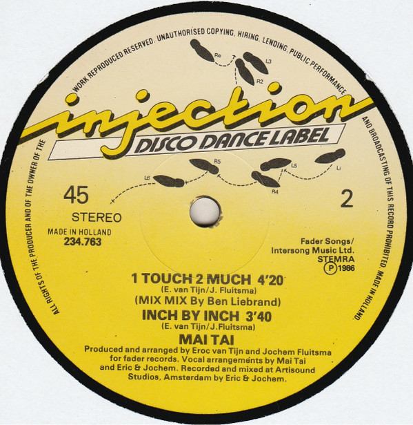 Mai Tai - 1 Touch 2 Much | Injection Disco Dance Label (234.763) - 4 Mai Tai - 1 Touch 2 Much | Injection Disco Dance Label (234.763) - 4