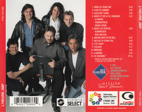 Jean-Marc Parent - L'Heure J.M.P. Vol. 1 | Guy Cloutier Communications (PGC-CD-986) - 2 Jean-Marc Parent - L'Heure J.M.P. Vol. 1 | Guy Cloutier Communications (PGC-CD-986) - 2