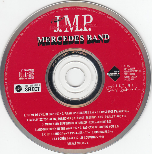 Jean-Marc Parent - L'Heure J.M.P. Vol. 1 | Guy Cloutier Communications (PGC-CD-986) - 3 Jean-Marc Parent - L'Heure J.M.P. Vol. 1 | Guy Cloutier Communications (PGC-CD-986) - 3