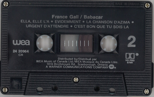 France Gall - Babacar | WEA (24 20964) - 3