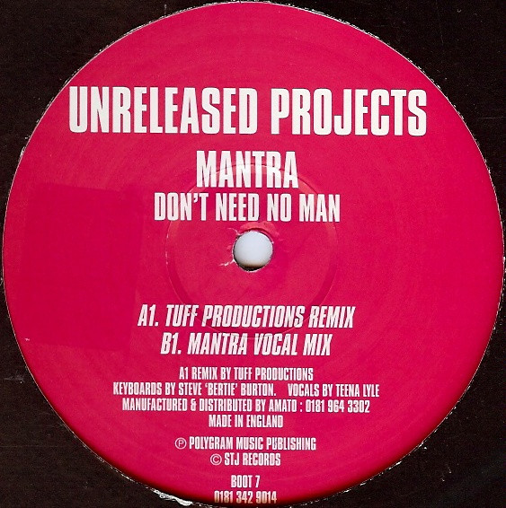 Mantra - Don't Need No Man | Unreleased Projects (BOOT 7)