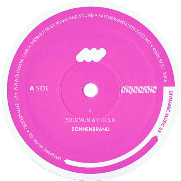 Solomun & H.O.S.H. - Oelkersallee EP | Diynamic Music (DIYNAMIC MUSIC 03)