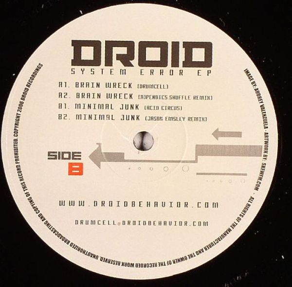 Drumcell / Acid Circus - System Error EP | Droid Recordings (DROID.04) - 2 Drumcell / Acid Circus - System Error EP | Droid Recordings (DROID.04) - 2
