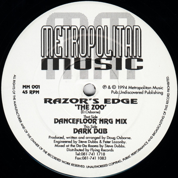 Razor's Edge - The Zoo | Metropolitan Music (MM 001) - main