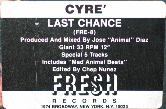 Cyré - Last Chance | Fresh Records (FRE-8) - 5 Cyré - Last Chance | Fresh Records (FRE-8) - 5