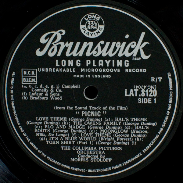 Picnic: Music From The Sound Track Of The Columbia Picture