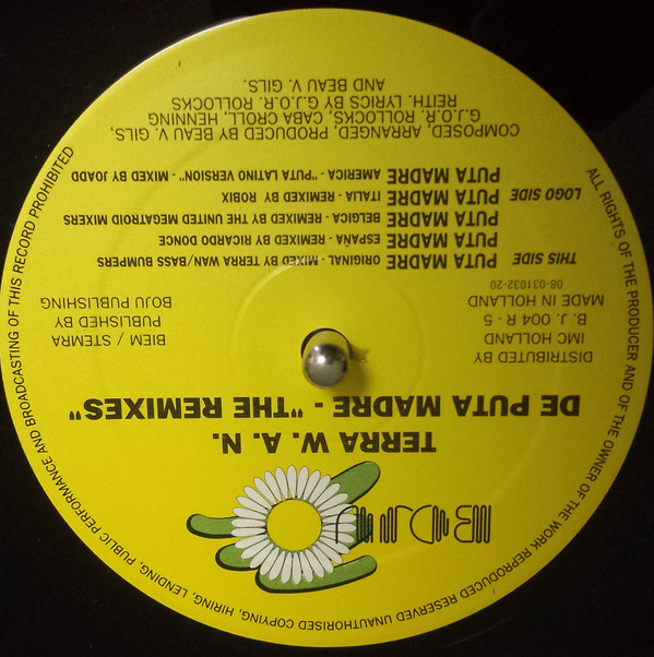 Terra W.A.N. - De Puta Madre (The Remixes) | Boju Records (B.J. 004 R - 5)