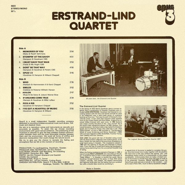 A Tribute To The Benny Goodman Quartet