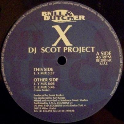 DJ Scot Project - X | Bull & Butcher Recordings (BB 2089 MX) - main
