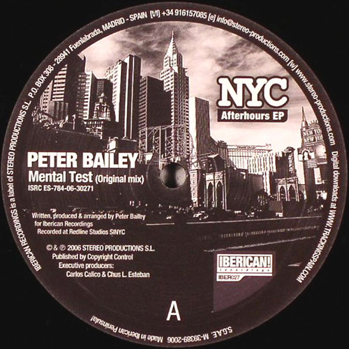Peter Bailey / Richie Santana - NYC Afterhours EP | Iberican! Recordings (IBER027)