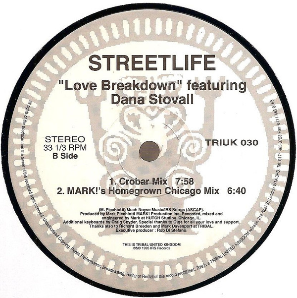 Streetlife - Love Breakdown | TRIBAL United Kingdom (TRIUK 030) - 4 Streetlife - Love Breakdown | TRIBAL United Kingdom (TRIUK 030) - 4