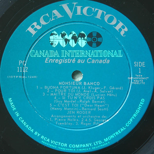 Jen Roger - Monsieur Banco | RCA Victor (PC-1112) - 3 Jen Roger - Monsieur Banco | RCA Victor (PC-1112) - 3