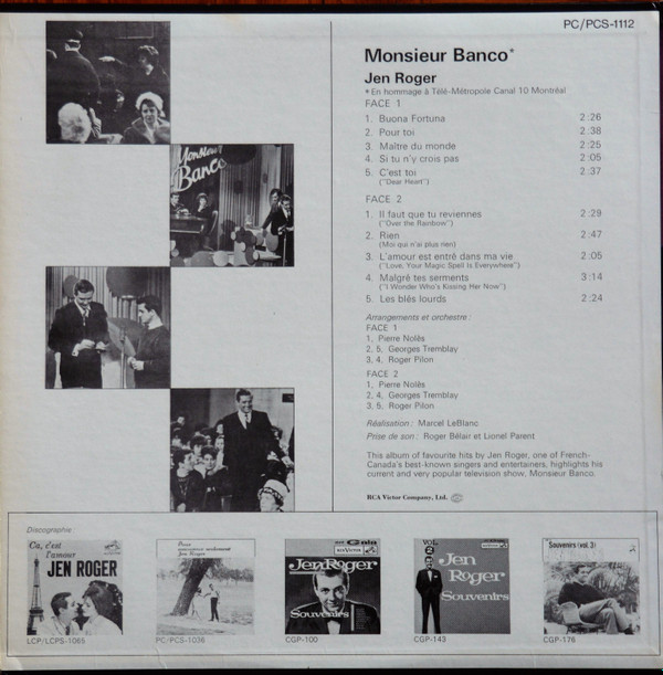 Jen Roger - Monsieur Banco | RCA Victor (PC-1112) - 2 Jen Roger - Monsieur Banco | RCA Victor (PC-1112) - 2